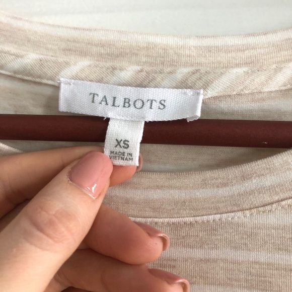 Talbots long sleeve striped tee size xs - Picture 4 of 4